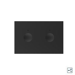 Modul intrerupator dublu cap scara / cap cruce cu touch Livolo standard Italian, Serie noua SmartElectro IntelligentHouse