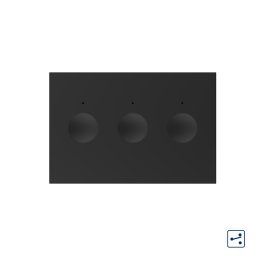 Modul intrerupator triplu cap scara / cap cruce cu touch Livolo standard Italian, Serie noua SmartElectro IntelligentHouse