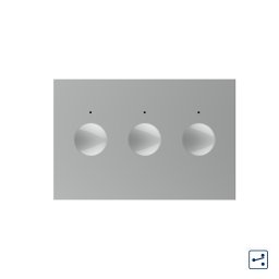 Modul intrerupator triplu cap scara / cap cruce cu touch Livolo standard Italian, Serie noua SmartElectro IntelligentHouse