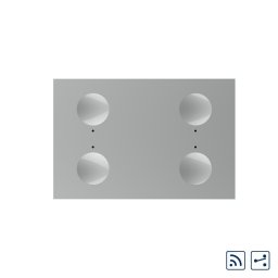 Modul intrerupator cvadruplu cap scara / cap cruce wireless cu touch Livolo standard Italian, Serie noua SmartElectro IntelligentHouse