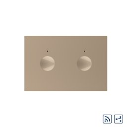 Modul intrerupator dublu cap scara / cruce wireless cu touch Livolo standard Italian, Serie noua SmartElectro IntelligentHouse
