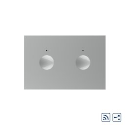Modul intrerupator dublu cap scara / cruce wireless cu touch Livolo standard Italian, Serie noua SmartElectro IntelligentHouse