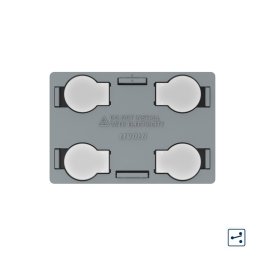 Modul intrerupator cvadruplu cap scara / cruce cu touch Livolo, standard Italian SmartElectro IntelligentHouse