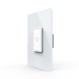 Intrerupator Simplu cu Touch Livolo cu Rama Din Sticla 1M - Serie Noua SmartElectro IntelligentHouse