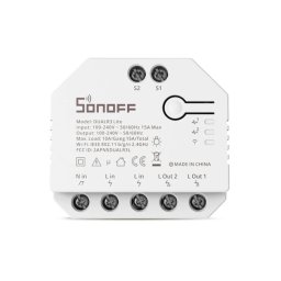 Releu Sonoff Dual R3 Lite cu 2 canale, Programari, Wi-Fi 2.4 GHz SmartElectro IntelligentHouse