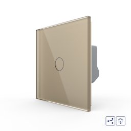 Intrerupator Simplu Cap Scara / Cruce cu Variator si Touch LIVOLO - Serie Noua SmartElectro IntelligentHouse
