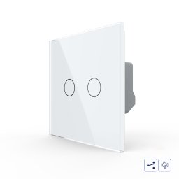 Intrerupator Dublu Cap Scara / Cruce cu Variator si Touch LIVOLO - Serie Noua SmartElectro IntelligentHouse