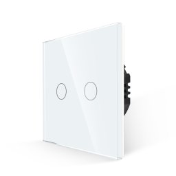 Intrerupator Dublu cu Touch din Sticla LUXION, 500W SmartElectro IntelligentHouse