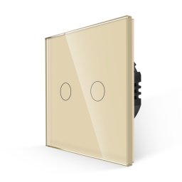 Intrerupator Dublu cu Touch din Sticla LUXION, 500W SmartElectro IntelligentHouse