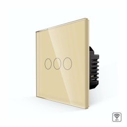 Intrerupator Triplu Wi-Fi cu Touch din Sticla LUXION SmartElectro IntelligentHouse