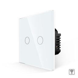 Intrerupator Dublu Wi-Fi cu Touch din Sticla LUXION SmartElectro IntelligentHouse
