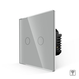 Intrerupator Dublu Wi-Fi cu Touch din Sticla LUXION SmartElectro IntelligentHouse