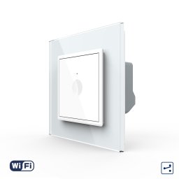 Intrerupator Simplu Cap Scara / Cruce Wi-Fi cu Touch LIVOLO – Serie Noua, Alb SmartElectro IntelligentHouse