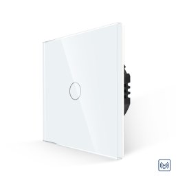 Intrerupator Simplu RF433 cu Touch din Sticla LUXION SmartElectro IntelligentHouse