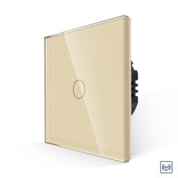 Intrerupator Simplu RF433 cu Touch din Sticla LUXION SmartElectro IntelligentHouse