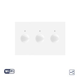 Modul Intrerupator Triplu Cap Scara / Cruce Wi-Fi cu Touch LIVOLO, standard italian – Serie Noua, Alb SmartElectro IntelligentHouse