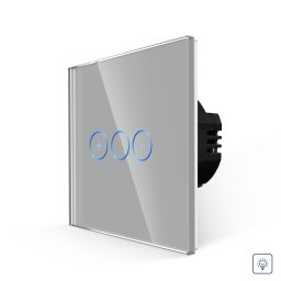 Intrerupator Simplu cu Variator cu Touch din Sticla LUXION SmartElectro IntelligentHouse