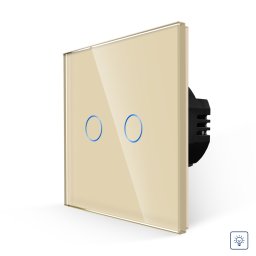 Intrerupator Dublu cu Variator si Touch din Sticla LUXION SmartElectro IntelligentHouse
