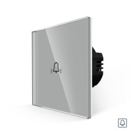 Buton Sonerie cu Touch, cu Revenire, din Sticla LUXION SmartElectro IntelligentHouse