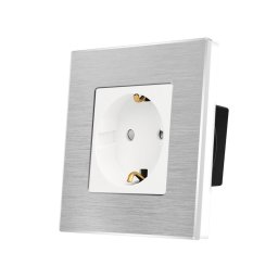 Priza Simpla LUXION cu rama din aluminiu SmartElectro IntelligentHouse