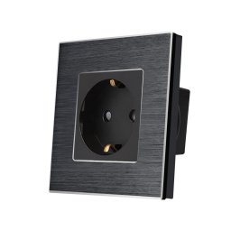 Priza Simpla LUXION cu rama din aluminiu SmartElectro IntelligentHouse