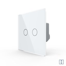 Intrerupator Draperie cu Touch LIVOLO din Sticla - Serie Noua SmartElectro IntelligentHouse