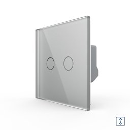 Intrerupator Draperie cu Touch LIVOLO din Sticla - Serie Noua SmartElectro IntelligentHouse