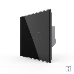 Intrerupator Draperie cu Touch LIVOLO din Sticla - Serie Noua SmartElectro IntelligentHouse