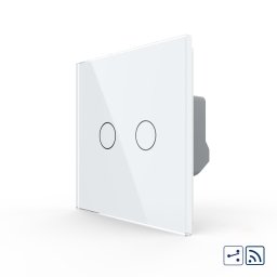 Intrerupator Dublu Cap Scara / Cruce Wireless cu Touch LIVOLO - Serie Noua SmartElectro IntelligentHouse