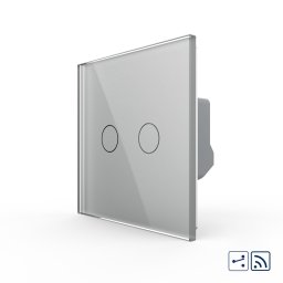 Intrerupator Dublu Cap Scara / Cruce Wireless cu Touch LIVOLO - Serie Noua SmartElectro IntelligentHouse