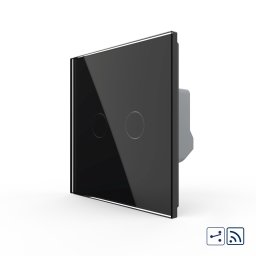 Intrerupator Dublu Cap Scara / Cruce Wireless cu Touch LIVOLO - Serie Noua SmartElectro IntelligentHouse