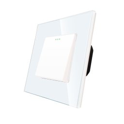 Intrerupator Simplu Mecanic LUXION cu Rama din Sticla SmartElectro IntelligentHouse