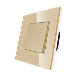 Intrerupator Simplu Mecanic LUXION cu Rama din Sticla SmartElectro IntelligentHouse