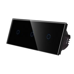 Intrerupator Simplu + Simplu + Simplu cu Touch din Sticla LUXION SmartElectro IntelligentHouse