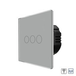 Intrerupator Triplu Wi-Fi + RF433 cu Touch din Sticla LUXION SmartElectro IntelligentHouse