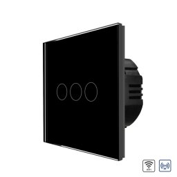 Intrerupator Triplu Wi-Fi + RF433 cu Touch din Sticla LUXION SmartElectro IntelligentHouse