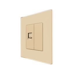 Priza Telefon + Blank cu Rama din Sticla LUXION SmartElectro IntelligentHouse