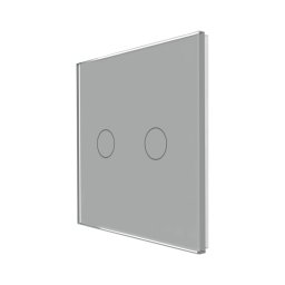 Panou Intrerupator Dublu cu Touch Din Sticla LUXION SmartElectro IntelligentHouse