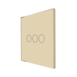 Panou Intrerupator Triplu cu Touch Din Sticla LUXION SmartElectro IntelligentHouse