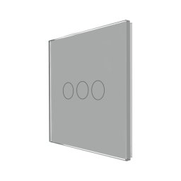Panou Intrerupator Triplu cu Touch Din Sticla LUXION SmartElectro IntelligentHouse