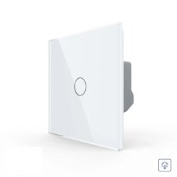Intrerupator Simplu cu Variator LIVOLO cu Touch Din Sticla – Serie Noua SmartElectro IntelligentHouse
