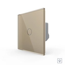 Intrerupator Simplu cu Variator LIVOLO cu Touch Din Sticla – Serie Noua SmartElectro IntelligentHouse