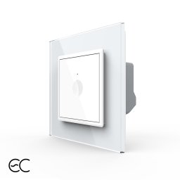 Intrerupator Simplu cu Touch LIVOLO cu Rama din Sticla - Protocol ZigBee EC SmartElectro IntelligentHouse