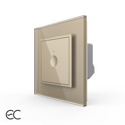 Intrerupator Simplu cu Touch LIVOLO cu Rama din Sticla - Protocol ZigBee EC SmartElectro IntelligentHouse
