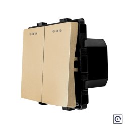 Modul Intrerupator Dublu Mecanic cu Reset / Revenire LUXION SmartElectro IntelligentHouse