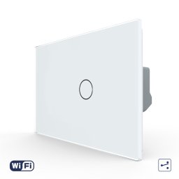 Intrerupator Simplu Cap Scara / Cruce Wi-Fi cu Touch LIVOLO, standard italian – Serie Noua SmartElectro IntelligentHouse