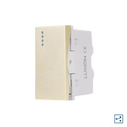 Modul Intrerupator Simplu Cap-Cruce Mecanic 1M LUXION, Standard Italian SmartElectro IntelligentHouse