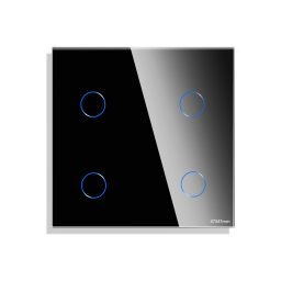 Panou Intrerupator Cvadruplu cu Touch Mini din Sticla LUXION SmartElectro IntelligentHouse