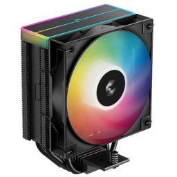 COOLER DeepCool AG400 BK ARGB V2 skt. Intel si AMD, racire cu aer, vent. 120mm, 500 - 2100 rpm, 4 heatpipes, inaltime 154mm, RGB adresabil,R-AG400-BKAMMN-GJD (timbru verde 0.8 lei)
