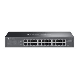 SWITCH TP-Link Easy Managed, 24-Port Gigabit RJ-45, metalic ES224G (timbru verde 2 lei)